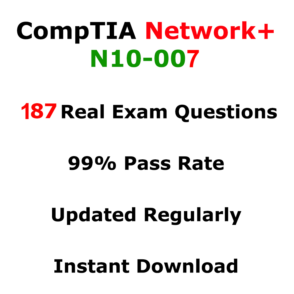 N10 006 Printable N10-007 Exam Questions and Answers 2021 CompTIA Network+ ...